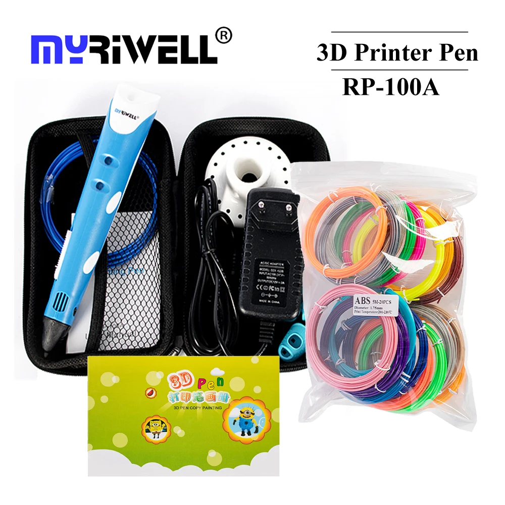 

Myriwell 3D-принтеры ручка RP-100A 1,75 мм ABS 3D ручка для рисования 3D ручки для детей игрушки Рождественский подарок на день рождения