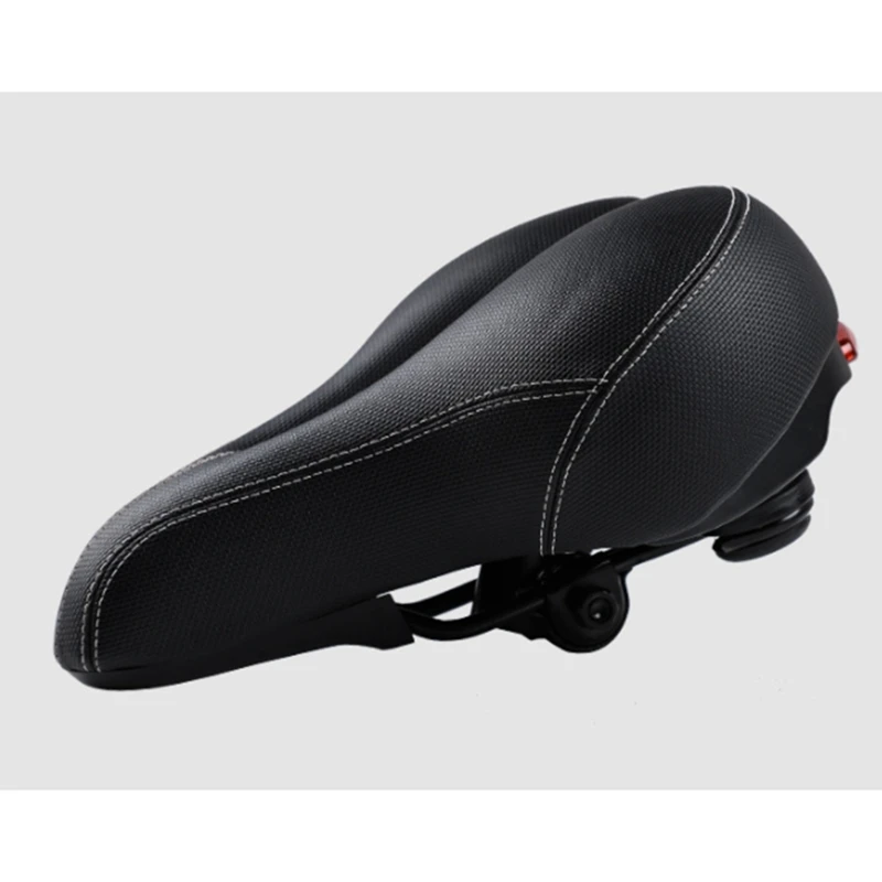 Comfortable Men Women Bike Seat,Wide Bicycle Saddle,Tail Lights,Waterproof,Soft Breathable Double Spring Design 
Comfortable Men Women Bike Seat,Wide Bicycle Saddle,Tail Lights,Waterproof,Soft Breathable Double Spring Design