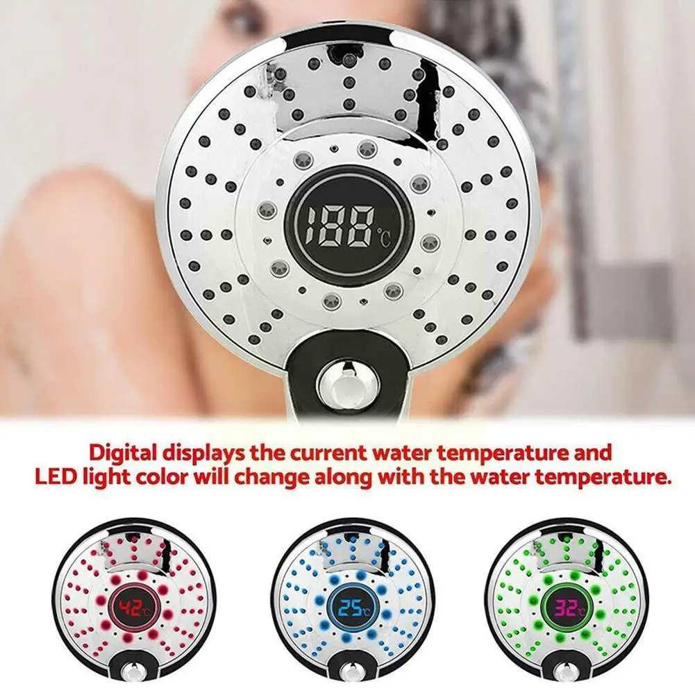 Durable High Quality Digital Display Handheld Shower Spraying Mode 3-Color 3 Dropship Temperature LED With Light Control He D4D0
Durable High Quality Digital Display Handheld Shower Spraying Mode 3-Color 3 Dropship Temperature LED With Light Control He D4D0