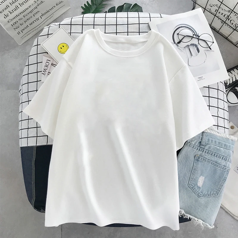 Harajuku Oversized T-shirt Fashion Pure white Tops Women Tshirt black Vogue Lady Leisure Aesthetic Summer Tshirt Female T-Shirt
Harajuku Oversized T-shirt Fashion Pure white Tops Women Tshirt black Vogue Lady Leisure Aesthetic Summer Tshirt Female T-Shirt