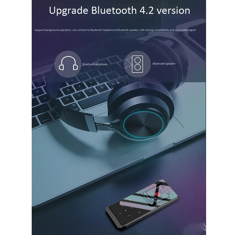 MP4 Music Player 108-Inch Ultra-Thin Lossless Bluetooth MP3 Player Press Color Screen HD Student Sports Mini MP4 (8GB)
MP4 Music Player 108-Inch Ultra-Thin Lossless Bluetooth MP3 Player Press Color Screen HD Student Sports Mini MP4 (8GB)