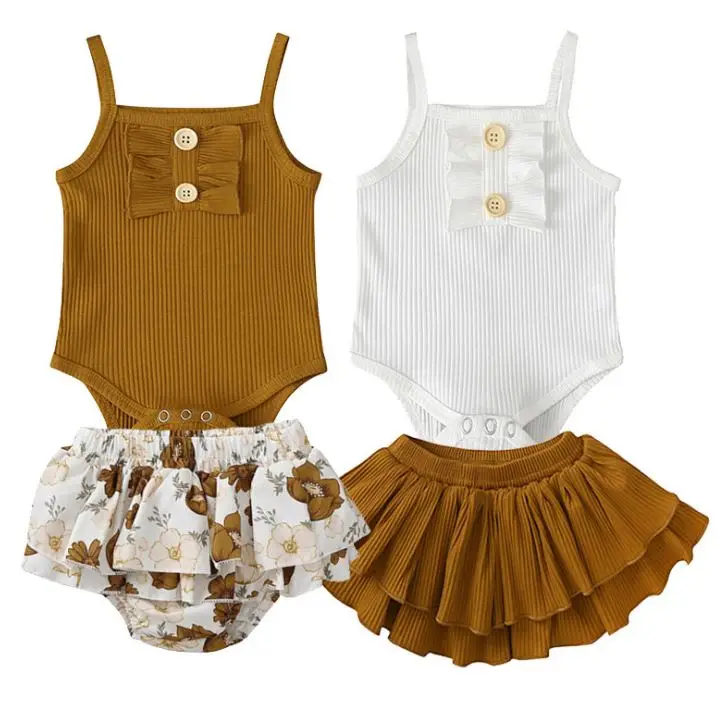 Baby Girl Summer Clothes 2Pcs Fashion Sleeveless Vest Tops Bodysuit Skirt Short Set Girls Outfits 6-24Months Clothing Costume
Baby Girl Summer Clothes 2Pcs Fashion Sleeveless Vest Tops Bodysuit Skirt Short Set Girls Outfits 6-24Months Clothing Costume