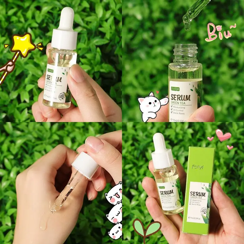 LAIKOU Natural Green Tea Face Serum Oil Control Essence Moisturizing Shrinking Pores Repairing Skin Facial Serum Skin Care 
LAIKOU Natural Green Tea Face Serum Oil Control Essence Moisturizing Shrinking Pores Repairing Skin Facial Serum Skin Care