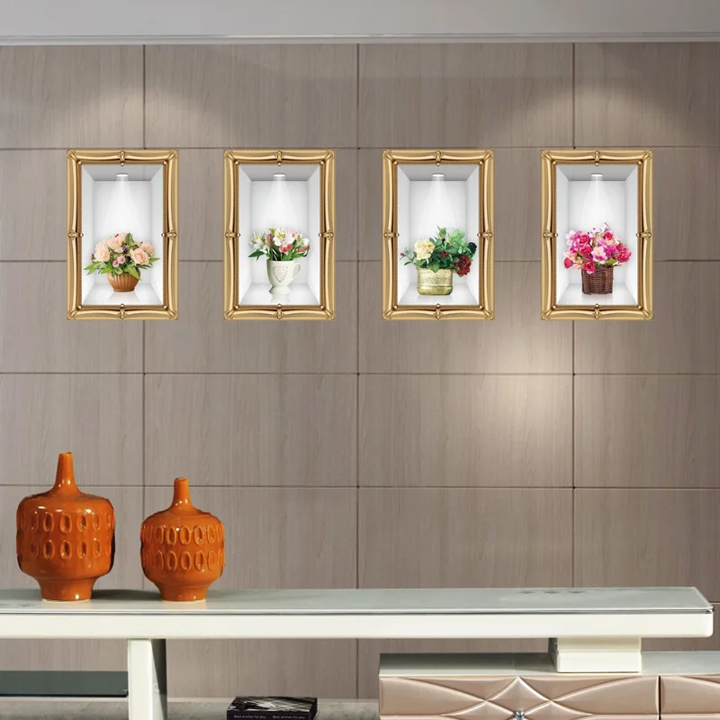 Removable 3D wall sticker imitation vase living room PVC waterproof decoration sticker
Removable 3D wall sticker imitation vase living room PVC waterproof decoration sticker