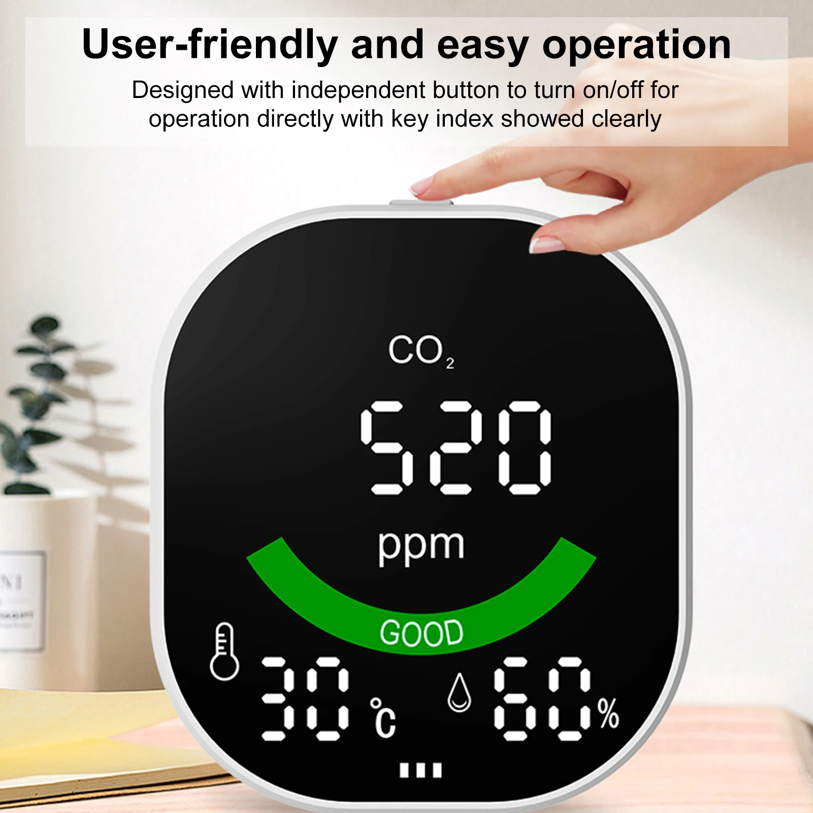 CO2 Monitor Air Quality Humidity Temperature Monitor Portable Home Gas Analysis Measuring Instruments Monitor Health Care Tool
CO2 Monitor Air Quality Humidity Temperature Monitor Portable Home Gas Analysis Measuring Instruments Monitor Health Care Tool