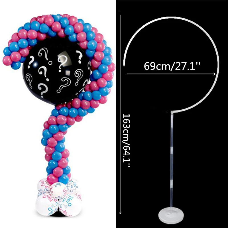 

1set DIY Question Mark Balloon Stand Frame Gender Reveal Party Supplies Balloon Column Structure Kids Baby Shower Birthday Decor
