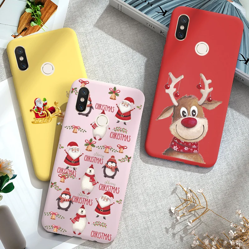 Рождественский чехол для Redmi Note 5 6 7 8 Pro силиконовый Xiaomi Mi A3 A2 Lite 9T 7A 8A 6A 5A 5Plus мягкий