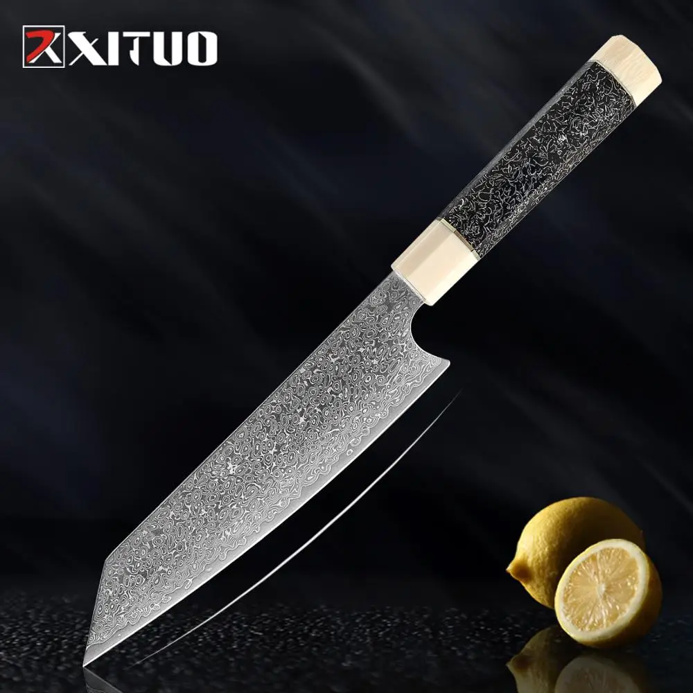 XITUO 8 Inch Nakiri Knife Japanese Damascus Steel Santoku Knife Chef Knife Unique Octagonal Handle Professional Kitchen Knives
XITUO 8 Inch Nakiri Knife Japanese Damascus Steel Santoku Knife Chef Knife Unique Octagonal Handle Professional Kitchen Knives