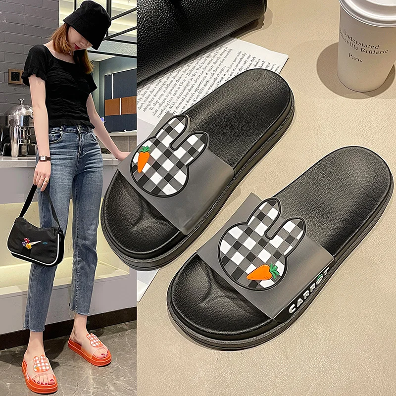 Summer Ladies Slippers 2021 Cute Open Toe Rubber Flat Sandals Women Fashion Indoor Comfortable Casual Shoes Size 36-40
Summer Ladies Slippers 2021 Cute Open Toe Rubber Flat Sandals Women Fashion Indoor Comfortable Casual Shoes Size 36-40