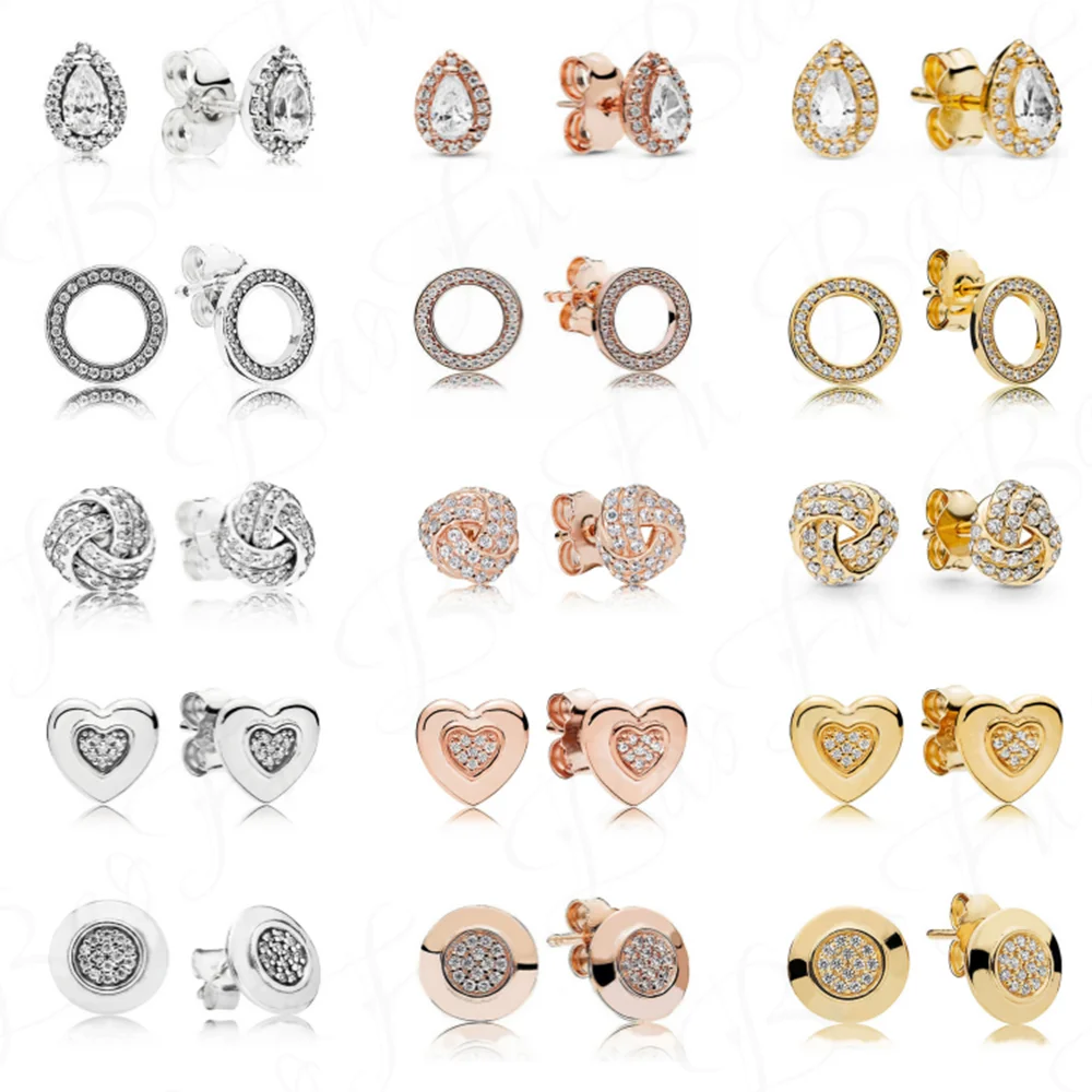 Authentic 925 Sterling Silver Stud Earrings, Elegant And Shiny Water Droplets With Love Micro-Labeled Original Female Jewelry
Authentic 925 Sterling Silver Stud Earrings, Elegant And Shiny Water Droplets With Love Micro-Labeled Original Female Jewelry