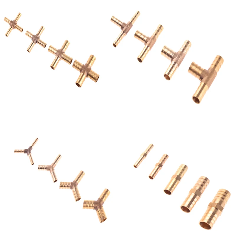 Brass Splicer Pipe Fitting Straight/Tee/Y/Cross Type Hose Barb 4mm-19mm Copper Barbed Connector Joint Coupler Adapter
Brass Splicer Pipe Fitting Straight/Tee/Y/Cross Type Hose Barb 4mm-19mm Copper Barbed Connector Joint Coupler Adapter