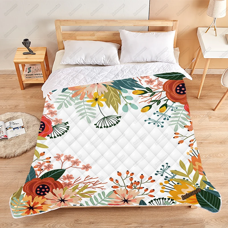 Print on Demand Summer Quilt Colorful Frame of Vintage Flowers Coverlet Thin Quilts Custom Bedspread on The Bed Dorm Covers
Print on Demand Summer Quilt Colorful Frame of Vintage Flowers Coverlet Thin Quilts Custom Bedspread on The Bed Dorm Covers