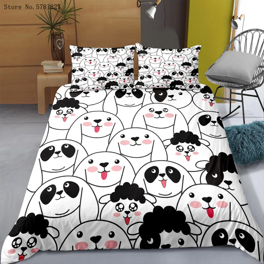 Dog Cat Rabbit Bedding Set 2/3 Pieces Cartoon Animal Duvet Cover For Bedroom Bed Quilt Cover Single Twin Double Bed Cover Set
Dog Cat Rabbit Bedding Set 2/3 Pieces Cartoon Animal Duvet Cover For Bedroom Bed Quilt Cover Single Twin Double Bed Cover Set