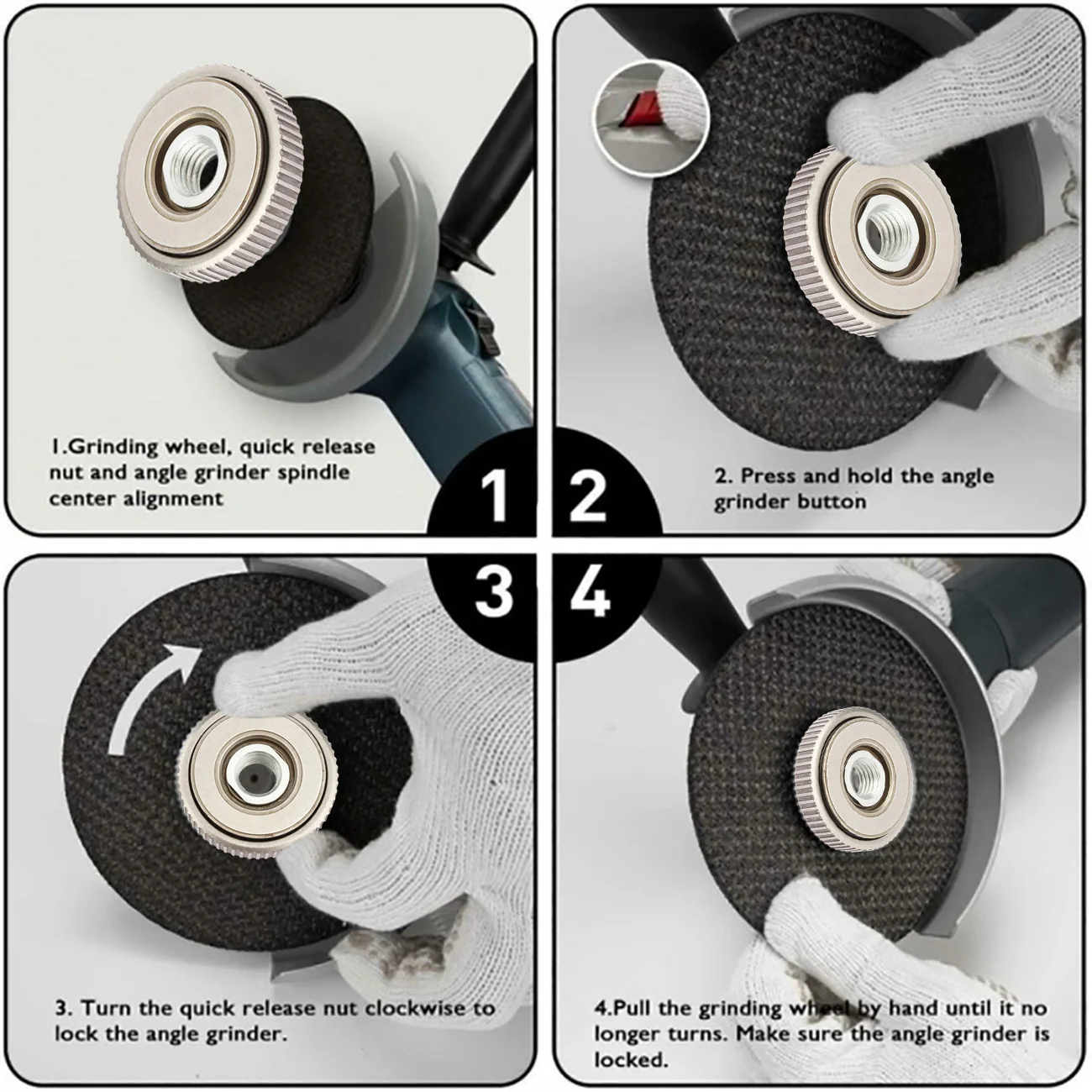 Locking Plate Chuck For M14 Angle Grinder Chuck Tools Quick Clamping Quick Release Nut Clamp And Device
Locking Plate Chuck For M14 Angle Grinder Chuck Tools Quick Clamping Quick Release Nut Clamp And Device