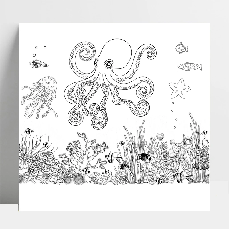 AZSG Octopus Waterweeds Starfish Clear Stamps For DIY Scrapbooking/Card Making/Album Decorative Silicone Stamp Crafts
AZSG Octopus Waterweeds Starfish Clear Stamps For DIY Scrapbooking/Card Making/Album Decorative Silicone Stamp Crafts
