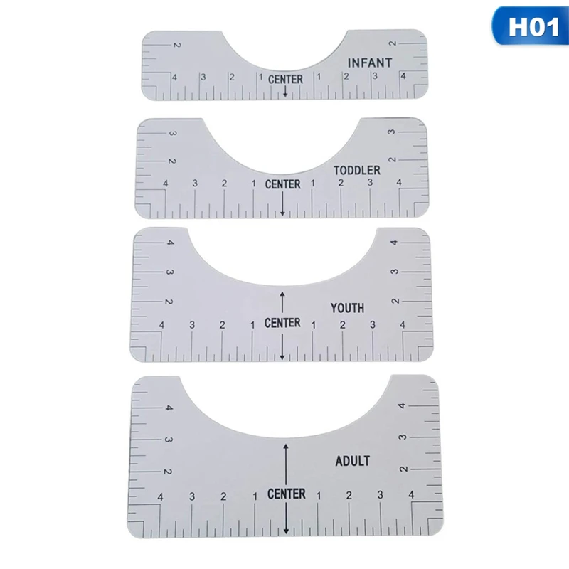 4Pcs/Set Ruler For Round Neck T-shirt Alignment Measured Measure Clothes Office School Supplies Accessories
4Pcs/Set Ruler For Round Neck T-shirt Alignment Measured Measure Clothes Office School Supplies Accessories
