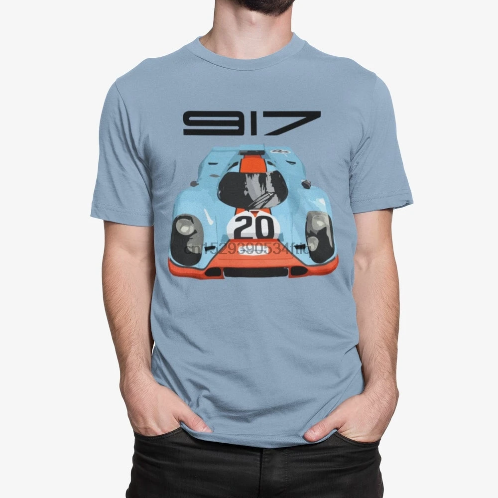 Gulf Racing 917K McQueen Vintage Race Car Short Sleeve Unisex T Shirt 
Gulf Racing 917K McQueen Vintage Race Car Short Sleeve Unisex T Shirt