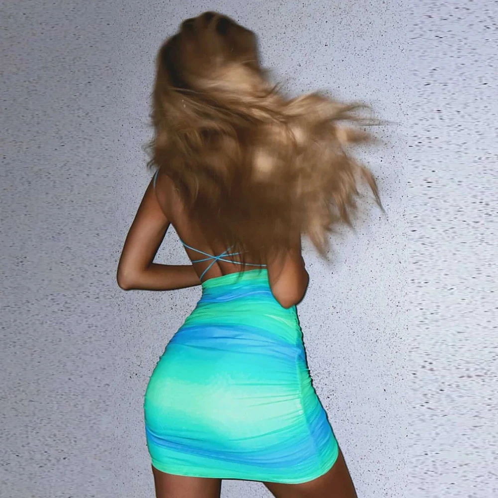 Fyrneh Casual Summer Dress for Women Tank Printing Spaghetti Strap Blackless Slim Sexy Beach Club Mini Mesh Dress
Fyrneh Casual Summer Dress for Women Tank Printing Spaghetti Strap Blackless Slim Sexy Beach Club Mini Mesh Dress