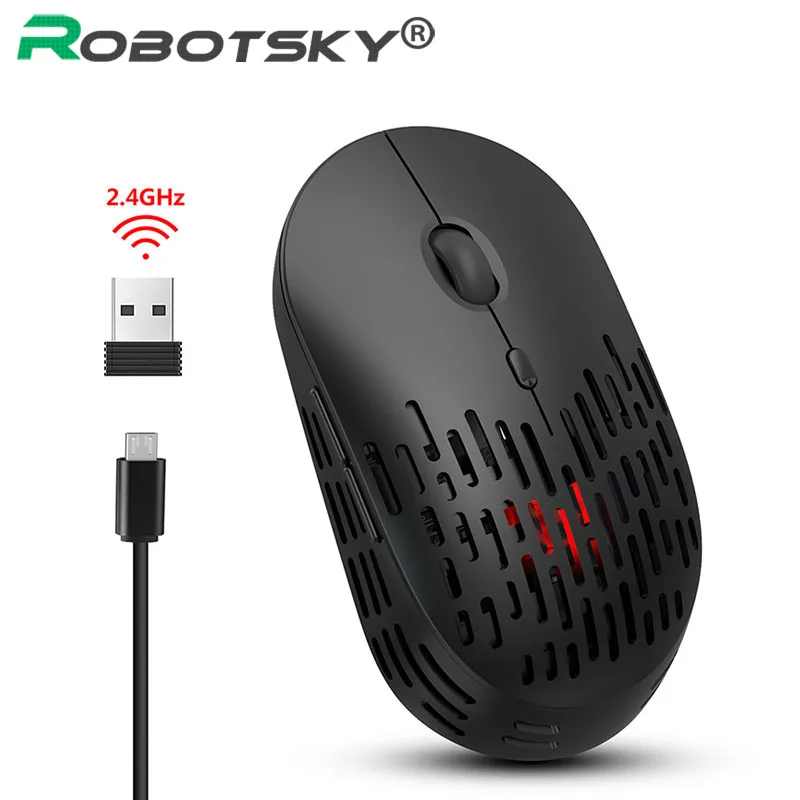 

2.4G Gaming Mouse USB Wireless Mouse 1600 DPI 6 Buttons Optical Ergonomic Mouse Silent Mouse Computer Gamer Mice For PC Laptops