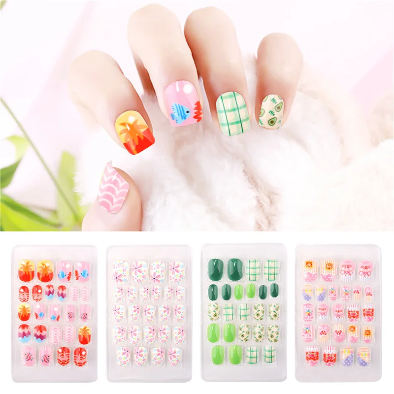 24Pcs Kids Cute Fake Nails Press on Cartoon Nail Art Decor Child Detachable Pink False Nails Full Cover Nail Tips Manicure Tool
24Pcs Kids Cute Fake Nails Press on Cartoon Nail Art Decor Child Detachable Pink False Nails Full Cover Nail Tips Manicure Tool