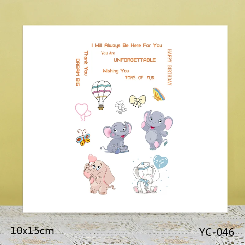 ZhuoAng Elephant Transparent seal / sealed DIY scrapbook / album decoration card / seamless seal
ZhuoAng Elephant Transparent seal / sealed DIY scrapbook / album decoration card / seamless seal