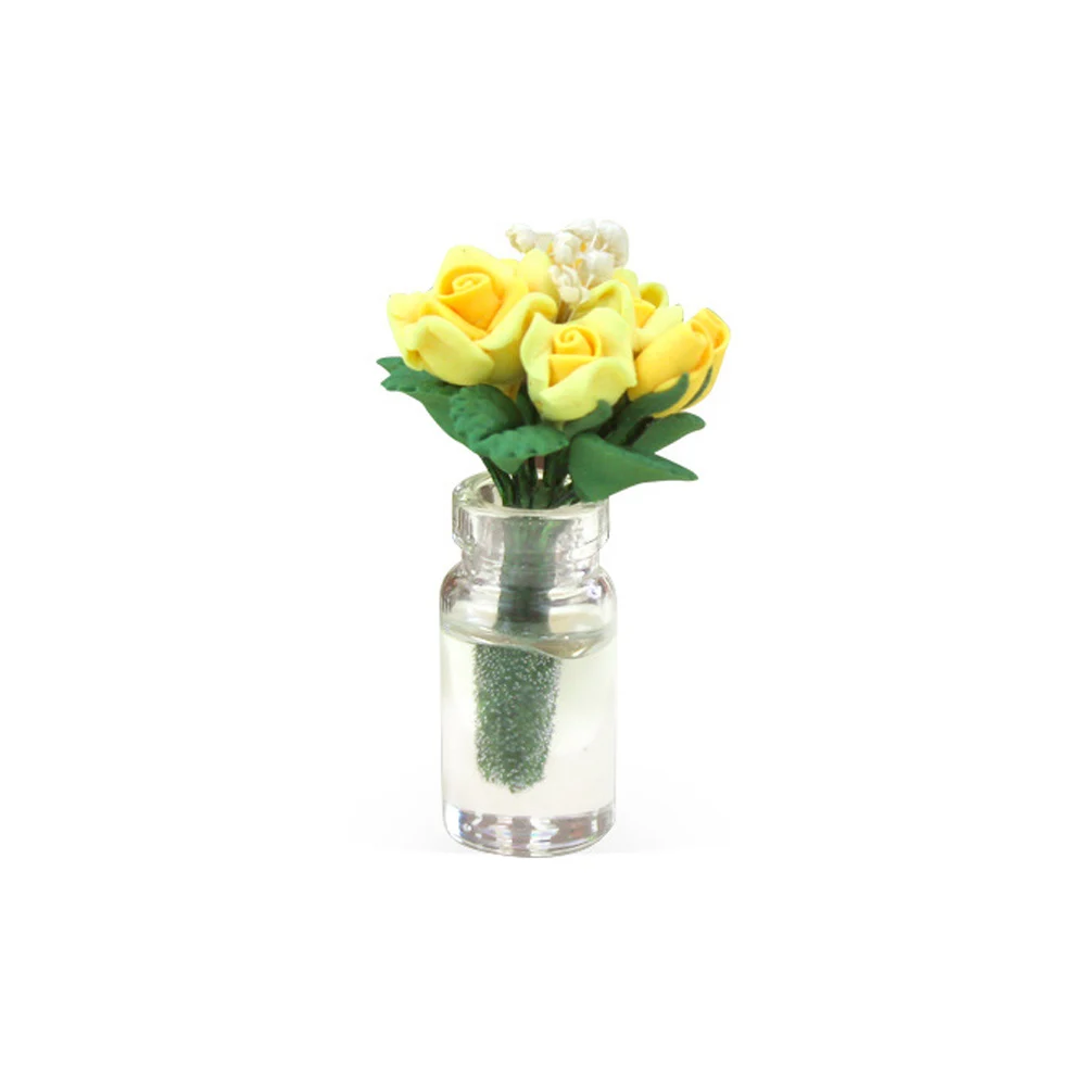 DOLLHOUSE Miniature Food Play Scene Model Doll House Accessories Mini Glass Bottle Flower K105 
DOLLHOUSE Miniature Food Play Scene Model Doll House Accessories Mini Glass Bottle Flower K105