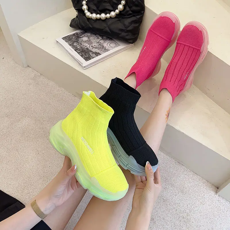 Luxury Brand Design Platform Boots New Autumn Women Light Comfortable Chunky Boots Fashion Lady Shoes Footwear Socks Boots Pumps
Luxury Brand Design Platform Boots New Autumn Women Light Comfortable Chunky Boots Fashion Lady Shoes Footwear Socks Boots Pumps