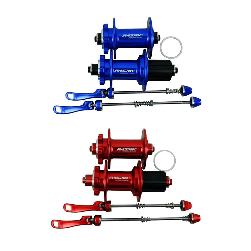 PASAK 2 Set HB08 Flower Drum Bicycle Axle Six Nail Disc Brake Axle Fast Release Card 12 Speed 24/28/32 Hole, Blue & Red
PASAK 2 Set HB08 Flower Drum Bicycle Axle Six Nail Disc Brake Axle Fast Release Card 12 Speed 24/28/32 Hole, Blue & Red