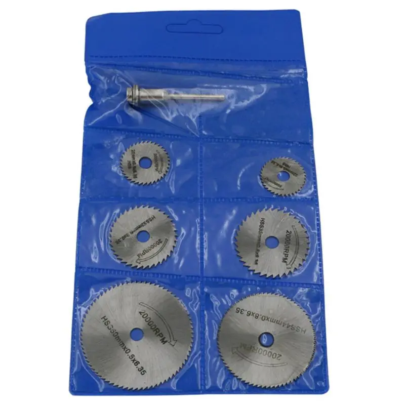 7pcs/set Mini High Speed Steel Saw Web Circular Rotary Cutting Blade Wheel Discs Mandrel Electric Grinding Accessories
7pcs/set Mini High Speed Steel Saw Web Circular Rotary Cutting Blade Wheel Discs Mandrel Electric Grinding Accessories