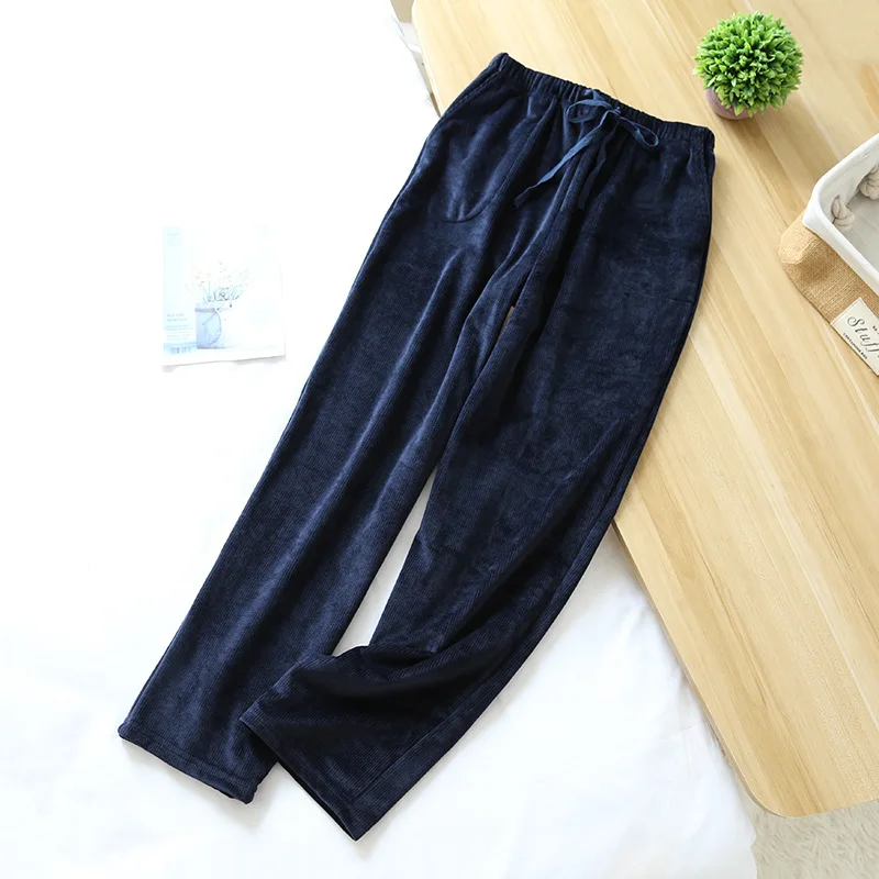 Feminine Keep Warm Sleep Bottoms Thickening Loose Flannel Night Trousers Korean Style Pijama Mujer Madam Soft Velvet Homewear
Feminine Keep Warm Sleep Bottoms Thickening Loose Flannel Night Trousers Korean Style Pijama Mujer Madam Soft Velvet Homewear