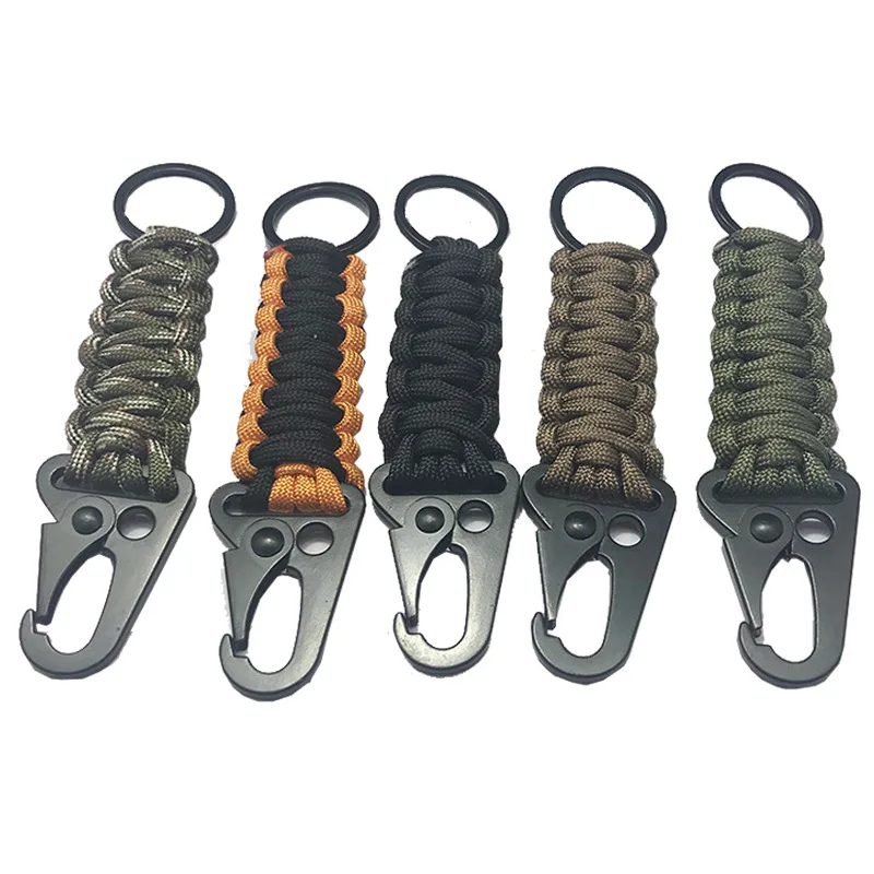 Outdoor Keychain Ring Camping Carabiner Military Paracord Cord Rope Camping Survival Kit Emergency Knot Bottle Opener Key Chain
Outdoor Keychain Ring Camping Carabiner Military Paracord Cord Rope Camping Survival Kit Emergency Knot Bottle Opener Key Chain