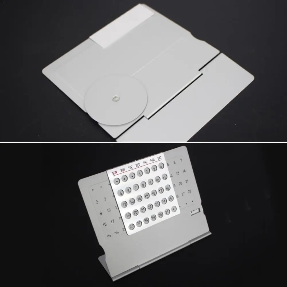 1piece Aluminum Calendar Card Calendar Creative Mini School Supplies Office Ultra-thin Calendar Metal Permanent Desktop V0A1
1piece Aluminum Calendar Card Calendar Creative Mini School Supplies Office Ultra-thin Calendar Metal Permanent Desktop V0A1