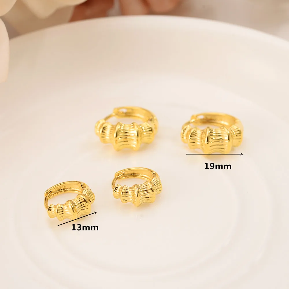 Bangrui New baby mother kids Hoop Earrings 22K Gold Color Twisted Earings For Women Girls Romantic party Jewelry Wedding Gift
Bangrui New baby mother kids Hoop Earrings 22K Gold Color Twisted Earings For Women Girls Romantic party Jewelry Wedding Gift