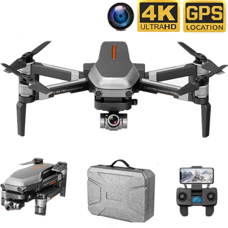 

RC Quadcopter L109 Pro Drone GPS 4K HD Two-Axis Anti-Shake Stable Gimbal Camera 5G WIFI FPV Brushless Motor 1200m Long Distance