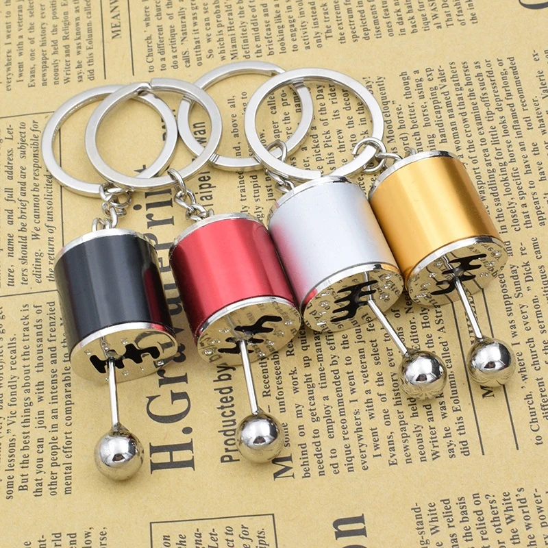 

Keychain Zinc alloy fashion jewelry gift keyfob Keyring Gear Knob Stick Car Gear Box Keychain Gift Souvenir