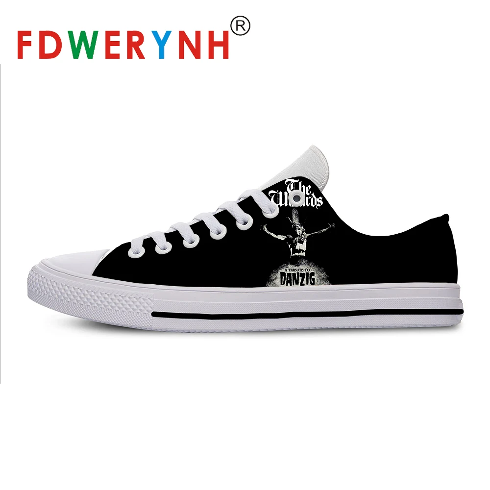 Danzig Band Most Influential Metal Bands of All Time Men's Low-top Casual Shoes 3D Pattern Logo Men Casual Shoes of White 
Danzig Band Most Influential Metal Bands of All Time Men's Low-top Casual Shoes 3D Pattern Logo Men Casual Shoes of White