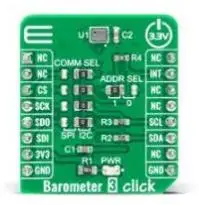 

MIKROE-4190 Pressure Sensor Dps368 Barometer 3 Click