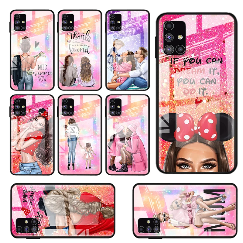 Tempered Glass Cover Lucky Cute Mom baby For Samsung Galaxy S21 Ultra Plus 5G M51 M31 M21 Shockproof Shell Phone Case
Tempered Glass Cover Lucky Cute Mom baby For Samsung Galaxy S21 Ultra Plus 5G M51 M31 M21 Shockproof Shell Phone Case