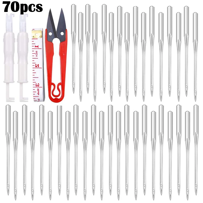 LMDZ 70 Count Sewing Machine Needles - 7 Sizes Sewing Machine Needles with Needle Threader, Scissors,Ruler, Universal Point
LMDZ 70 Count Sewing Machine Needles - 7 Sizes Sewing Machine Needles with Needle Threader, Scissors,Ruler, Universal Point