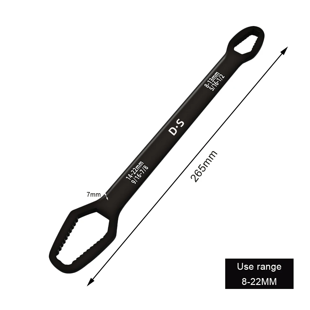 8-22mm Universal Double Wrench Light And Handy Self-tightening Wrench Set Screw Nut Wrench Repair Construction Site Tools
8-22mm Universal Double Wrench Light And Handy Self-tightening Wrench Set Screw Nut Wrench Repair Construction Site Tools