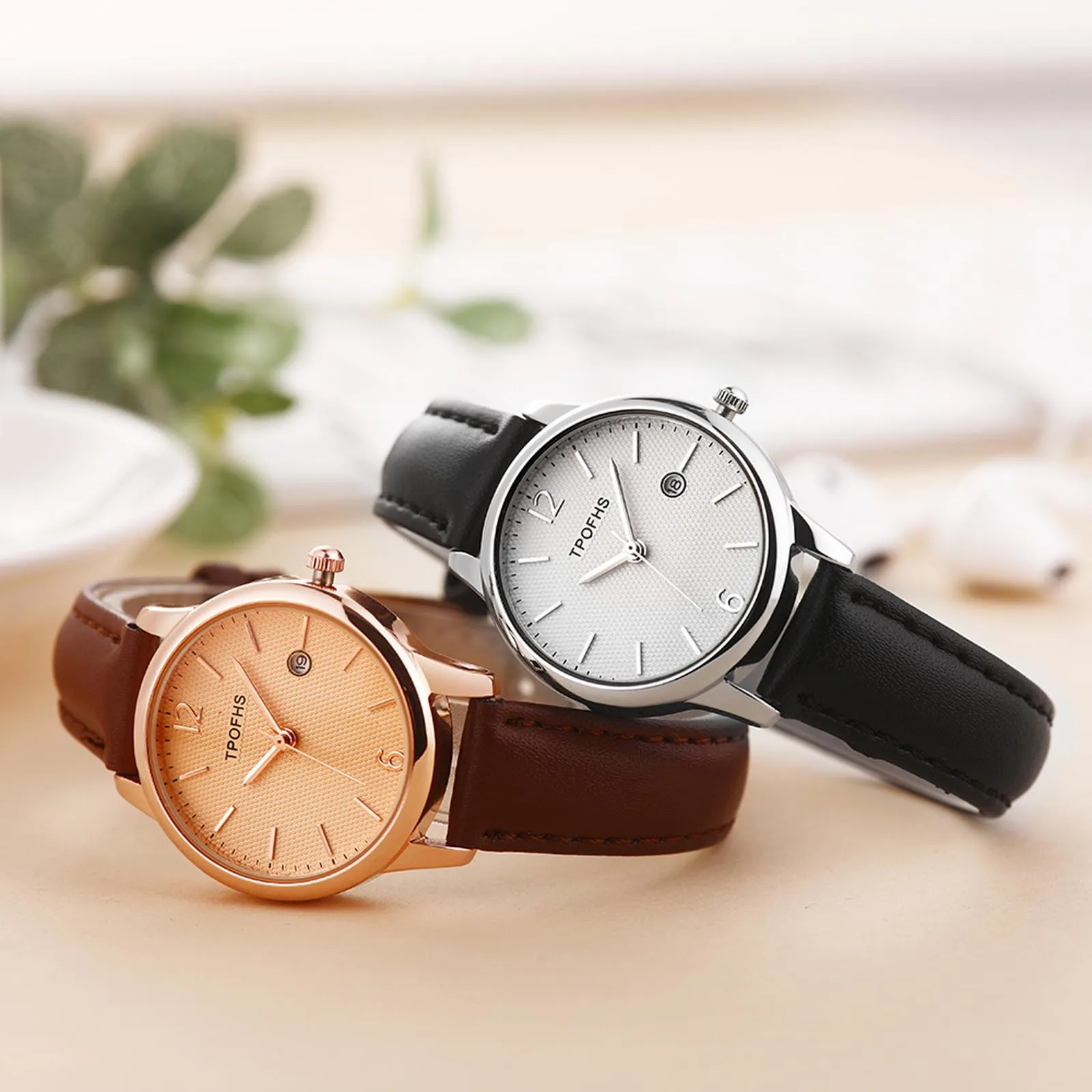 Tpofhs/ Pd624-j Roman Numeral Scale Imitation Leather Watch Women's Quartz Watch
Tpofhs/ Pd624-j Roman Numeral Scale Imitation Leather Watch Women's Quartz Watch