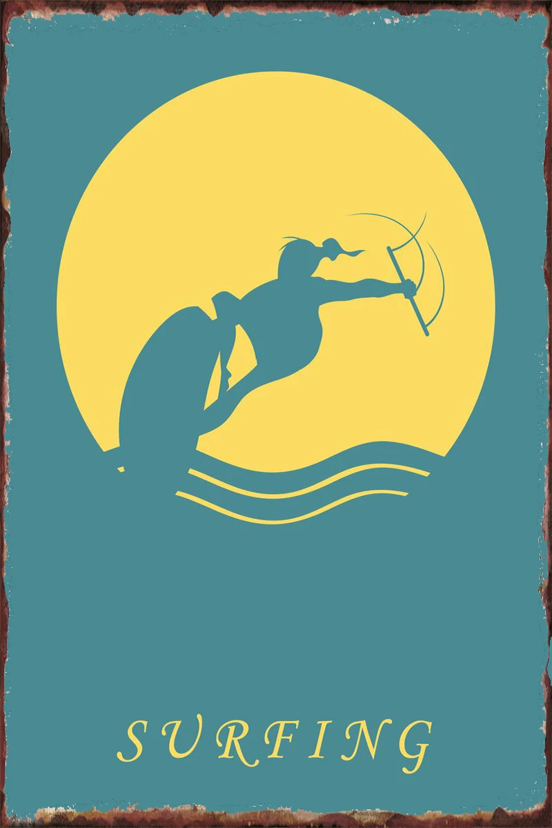 Винтажный металлический знак в стиле ретро для серфинга, жестяные таблички, Настенный декор, украшение для комнаты, художественное оформле...
Винтажный металлический знак в стиле ретро для серфинга, жестяные таблички, Настенный декор, украшение для комнаты, художественное оформле...