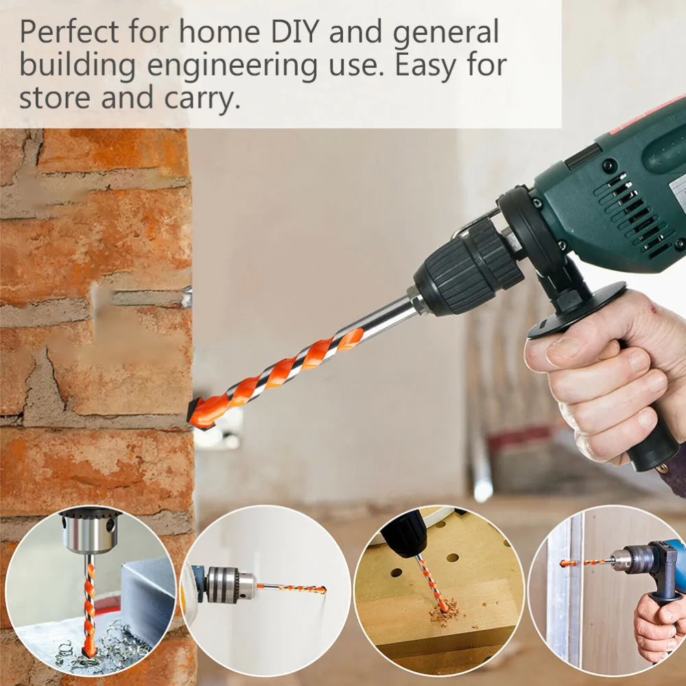 10pcs Tile Drill Bit Triangle Head Drilling Bit Drilling Tool for Glass Mirror
10pcs Tile Drill Bit Triangle Head Drilling Bit Drilling Tool for Glass Mirror