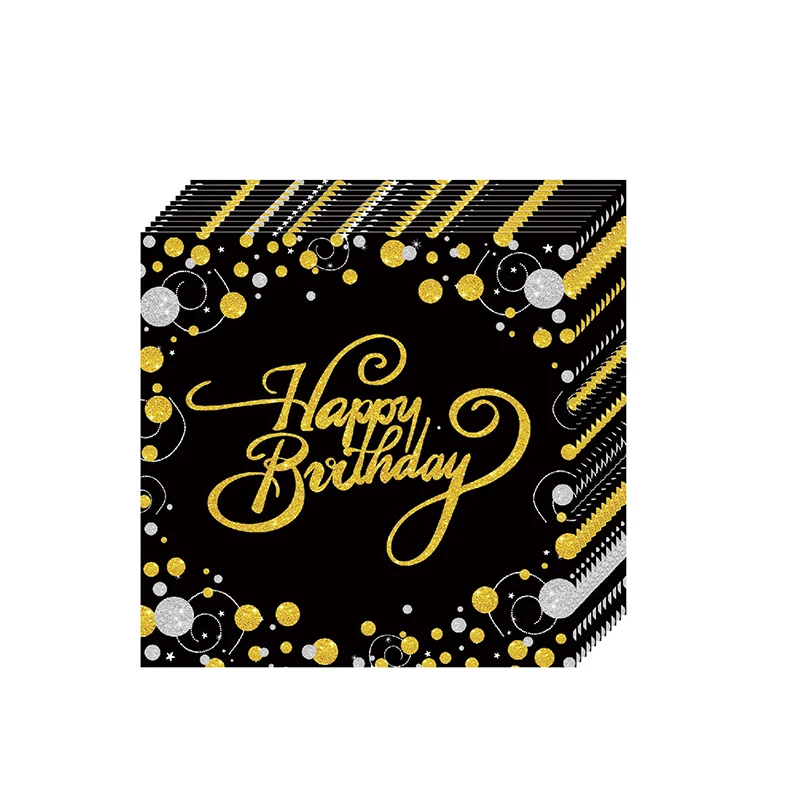 AVEBIEN New black gold HAPPY BIRTHDAY Baby shower birthday party decorations paper plates cup paper straws 
AVEBIEN New black gold HAPPY BIRTHDAY Baby shower birthday party decorations paper plates cup paper straws