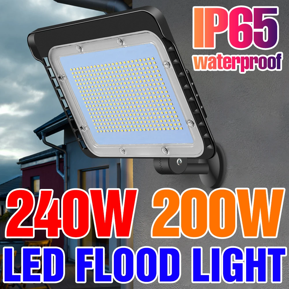 

220V Flood Light Led Wall Lamp 110V Street Lamp 200W Spotlight Outdoor Lighting LED Chandelier 50W 60W 80W 100W 120W 150W 240W