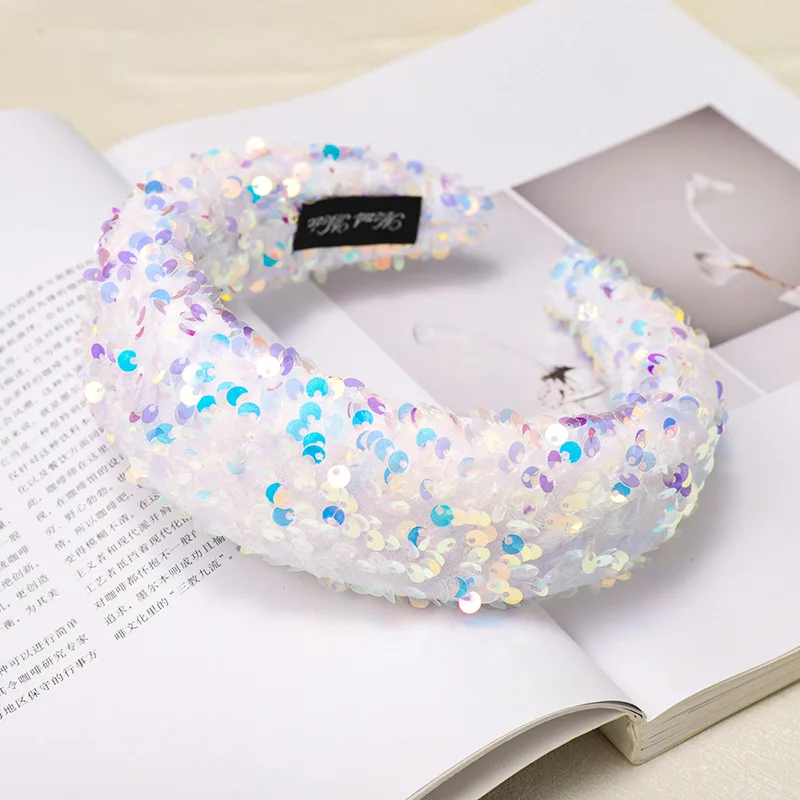 Sequins Padded Sponge Headbands For Girls Sweet Hairbands Women Non-Slip Makeup Party Hair Accessories Reduces Hair Damage
Sequins Padded Sponge Headbands For Girls Sweet Hairbands Women Non-Slip Makeup Party Hair Accessories Reduces Hair Damage