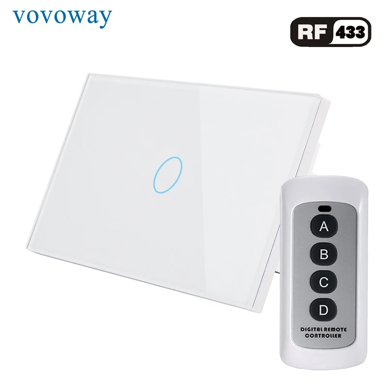 Light touch switch RF433 wireless remote control touch switch tempered glass installation no neutral wire 1/2/3gang AC110V 220V
Light touch switch RF433 wireless remote control touch switch tempered glass installation no neutral wire 1/2/3gang AC110V 220V