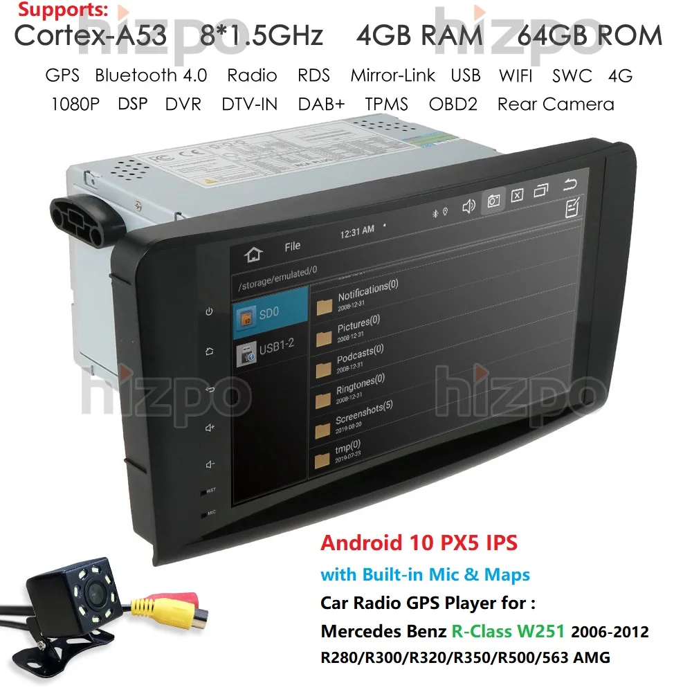Автомобильный DVD-плеер, 9 дюймов, Android 10, для Mercedes Benz R-Class W251 в наличии-2006, Wi-Fi, 4G, GPS, Bluetooth, радио, стерео, аудио, медиа, 2012
Автомобильный DVD-плеер, 9 дюймов, Android 10, для Mercedes Benz R-Class W251 в наличии-2006, Wi-Fi, 4G, GPS, Bluetooth, радио, стерео, аудио, медиа, 2012