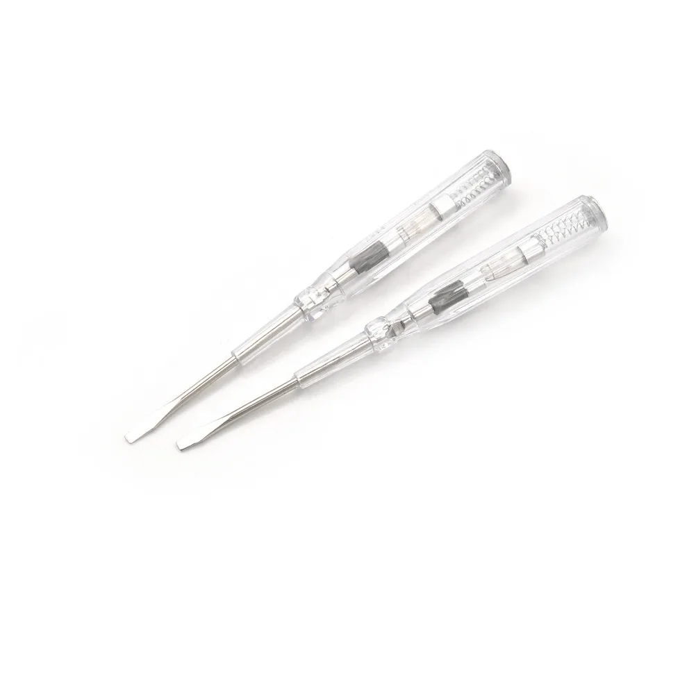1PC / 5PCS Induced Electric Tester Screwdriver Probe With Indicator Light Voltage Tester Pen AC/DC Detector 100-500V 70-250V 
1PC / 5PCS Induced Electric Tester Screwdriver Probe With Indicator Light Voltage Tester Pen AC/DC Detector 100-500V 70-250V