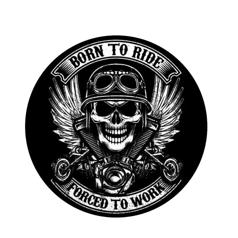 

Skeleton Car Accessories BORN TO RIDE Skull Car Sticker Funny Decal Post Box Cover Sticker